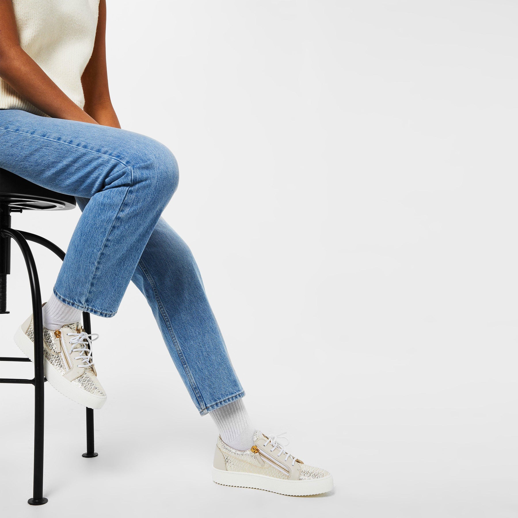 Python Embossed Trainers