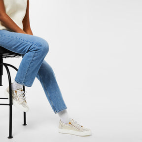 Python Embossed Trainers