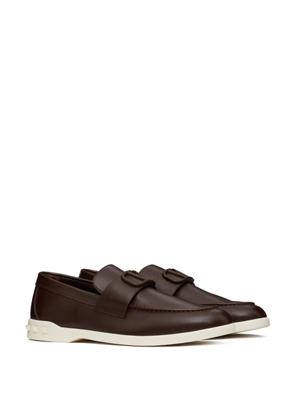 Valentino Garavani Leisure Flows Leather Loafers