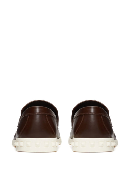 Valentino Garavani Leisure Flows Leather Loafers