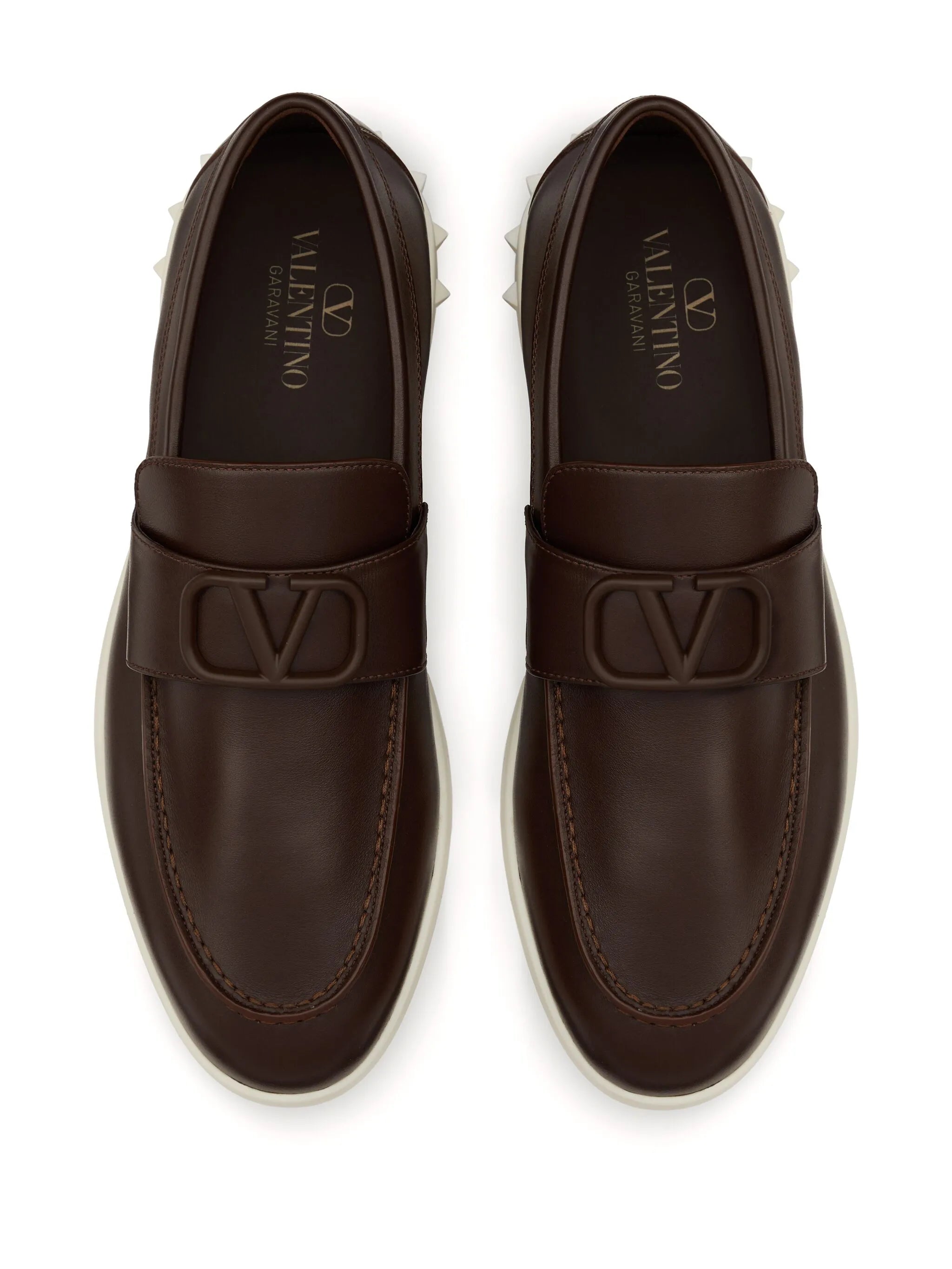 Valentino Garavani Leisure Flows Leather Loafers
