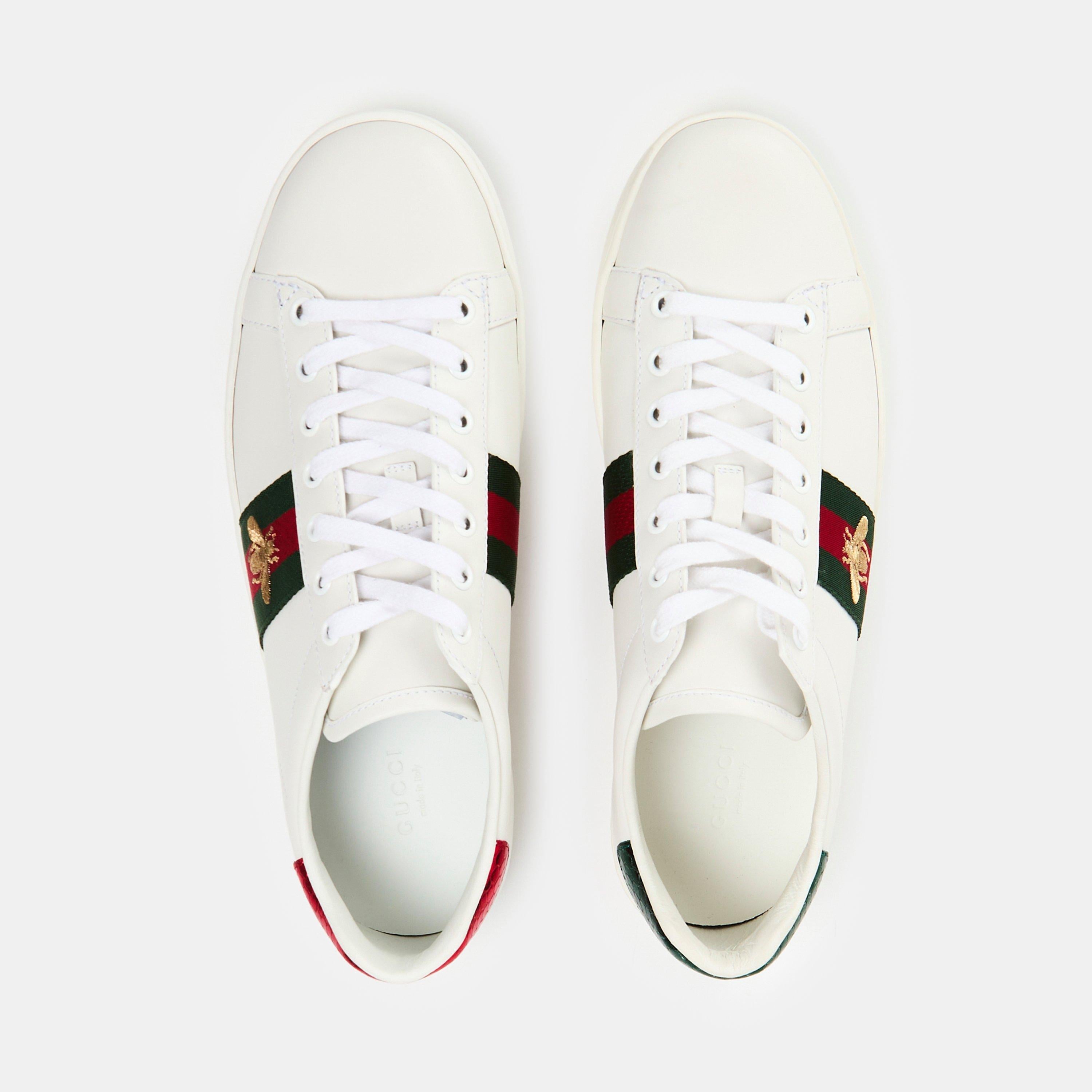 Ace Bee Leather Low-Top Trainers