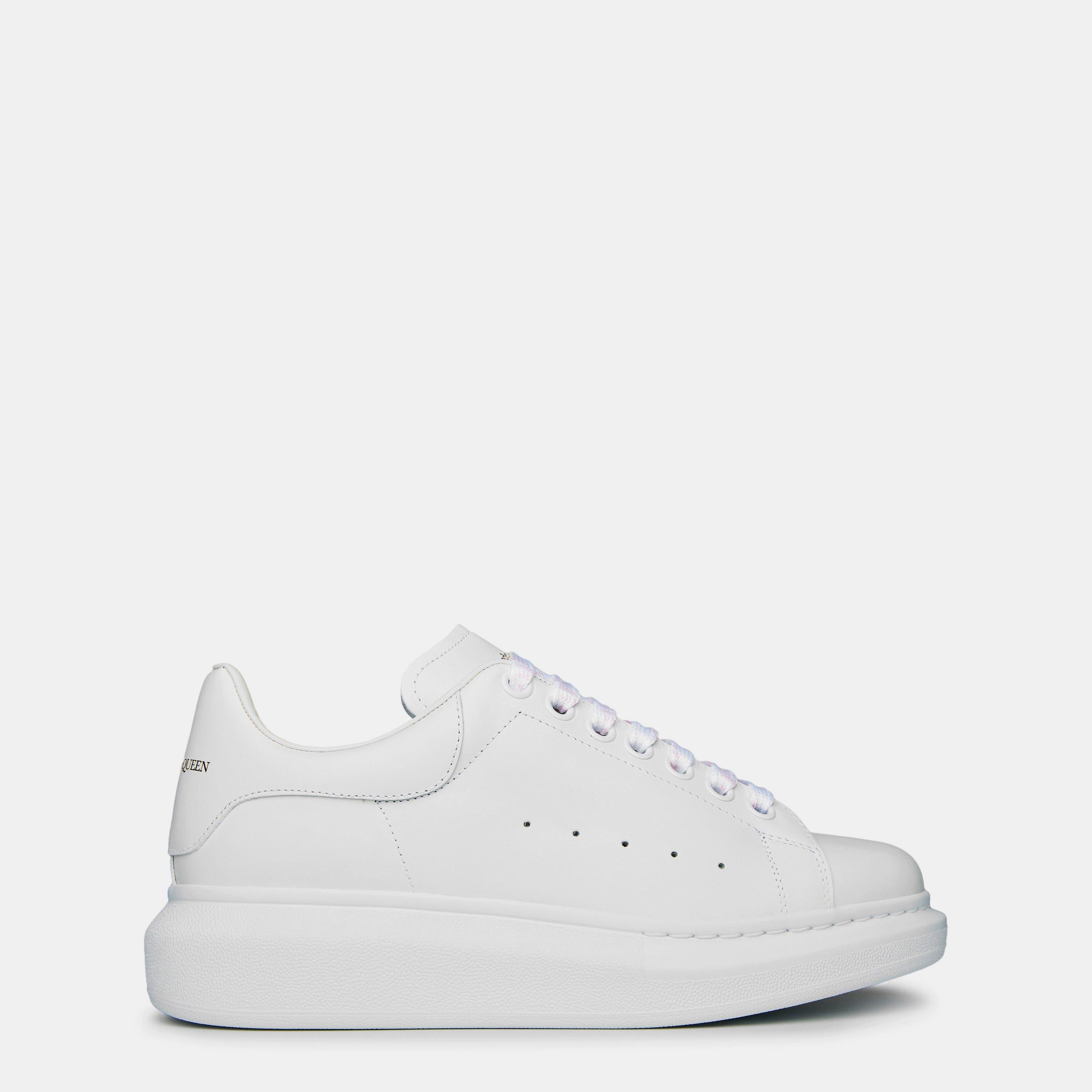 Logo Print Leather Oversized Trainers