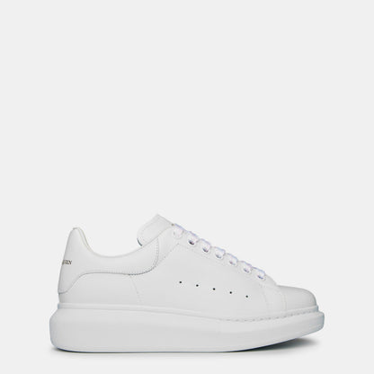 Logo Print Leather Oversized Trainers