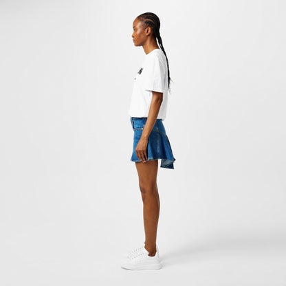Logo Print Leather Oversized Trainers
