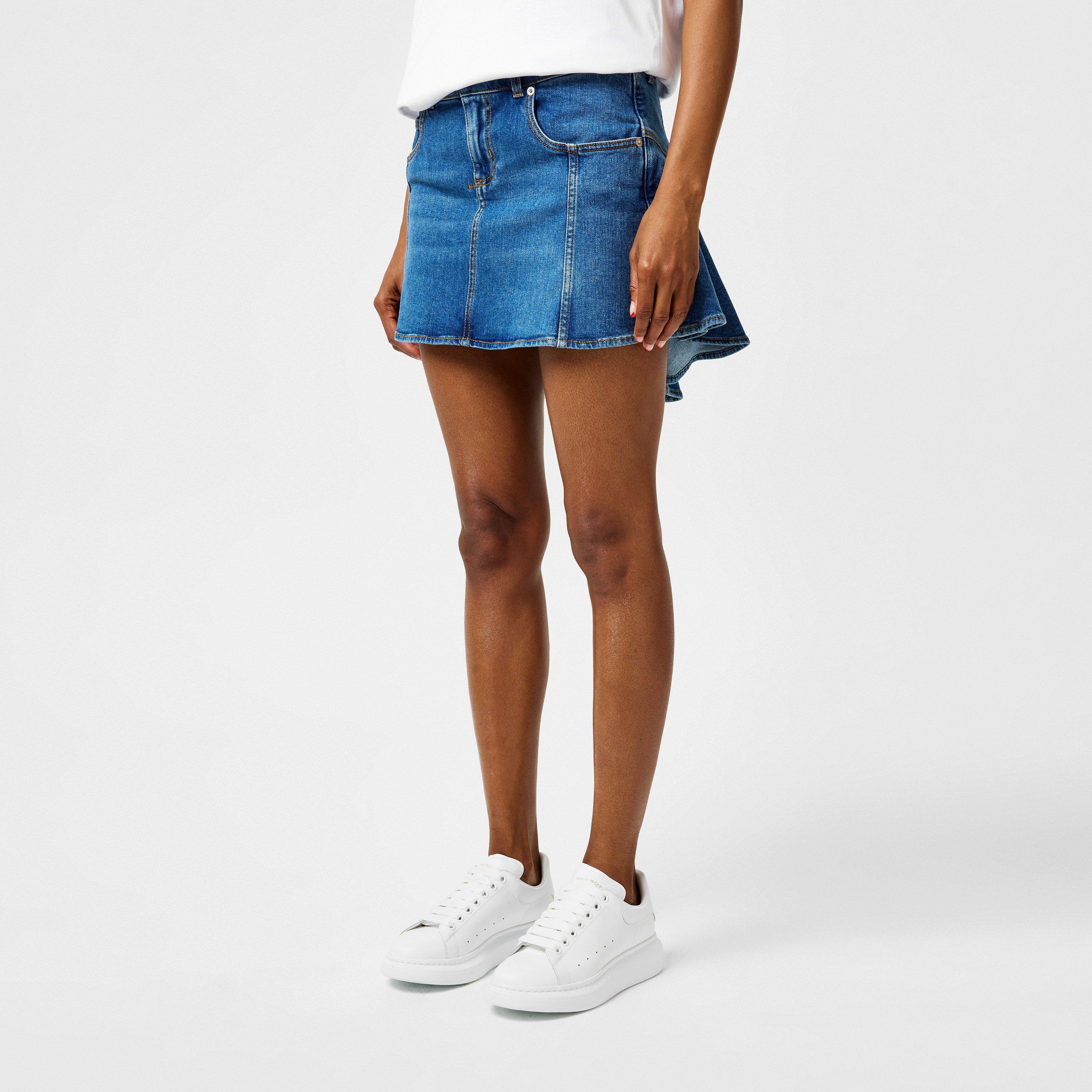 Logo Print Leather Oversized Trainers