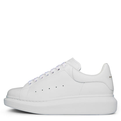 Logo Print Leather Oversized Trainers