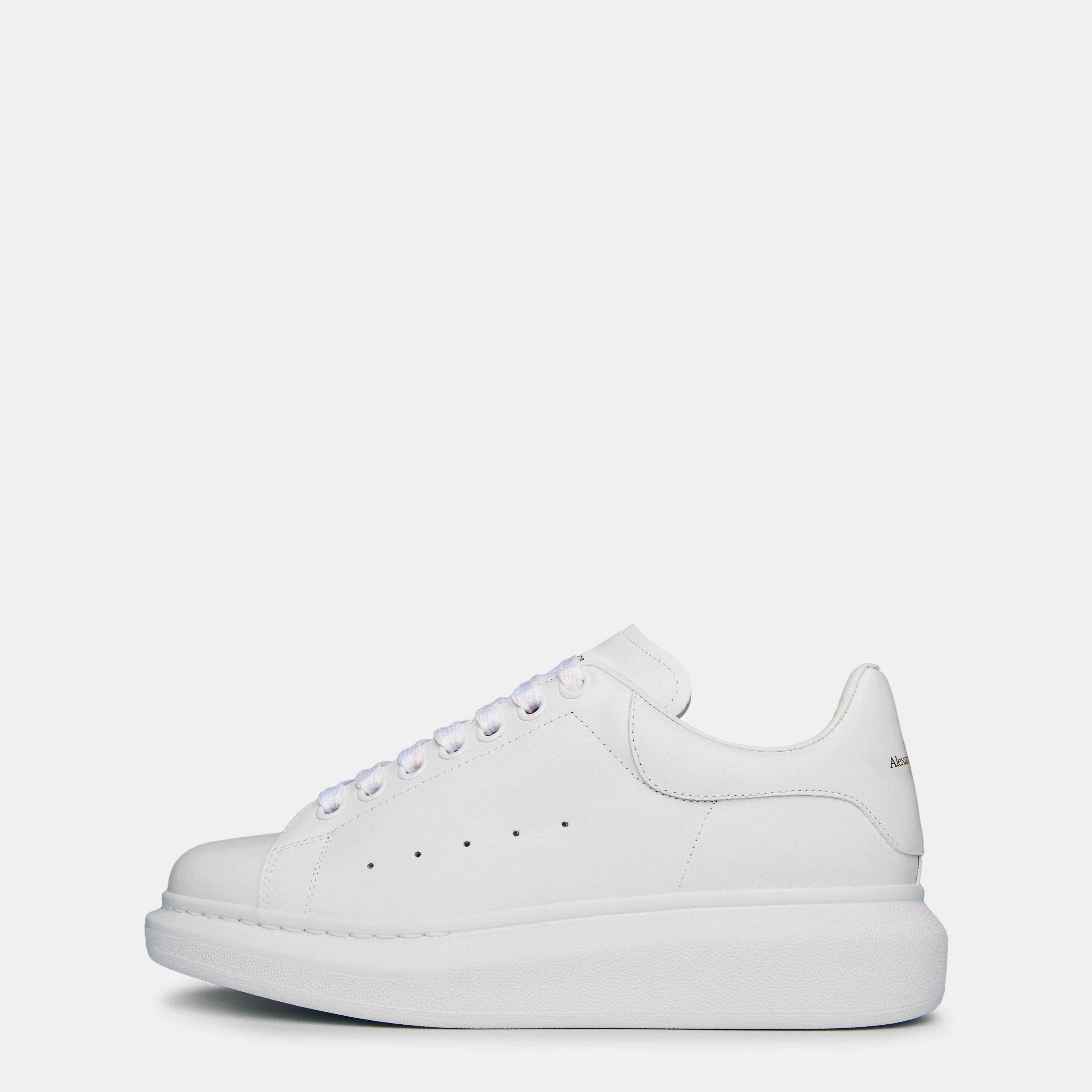 Logo Print Leather Oversized Trainers