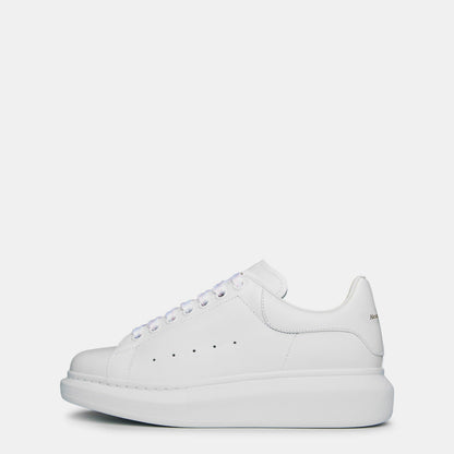 Logo Print Leather Oversized Trainers