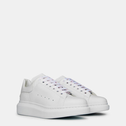 Logo Print Leather Oversized Trainers