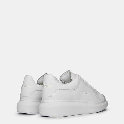 Logo Print Leather Oversized Trainers