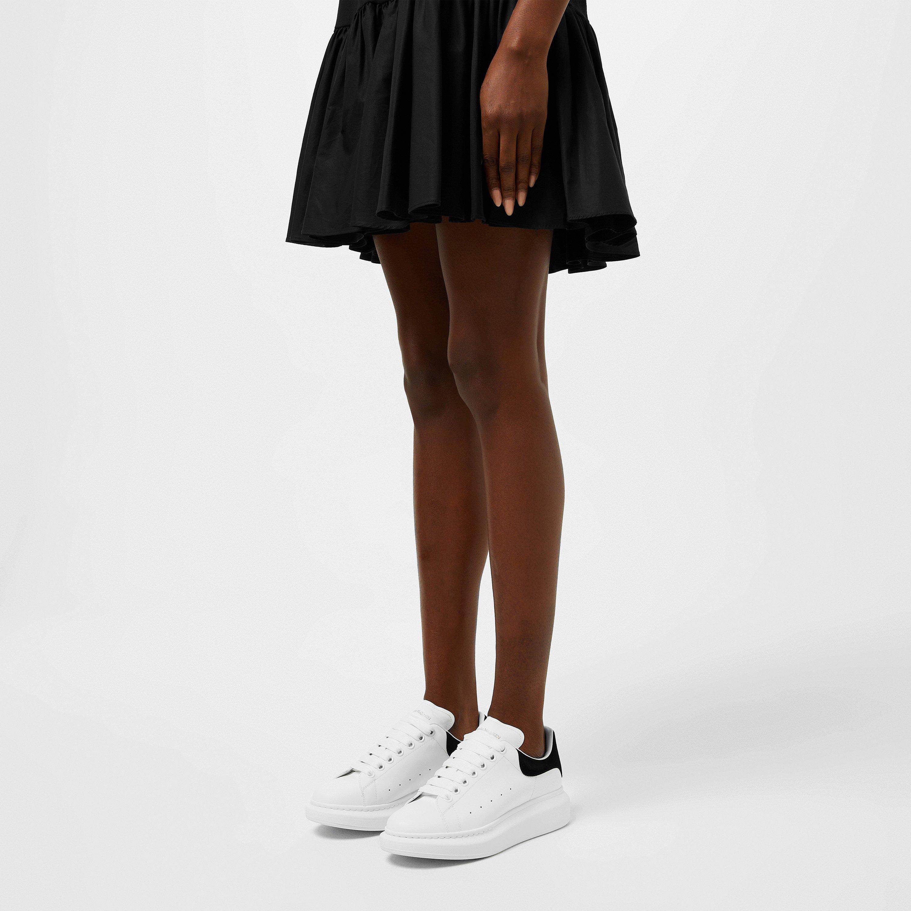 Logo Print Leather Oversized Trainers
