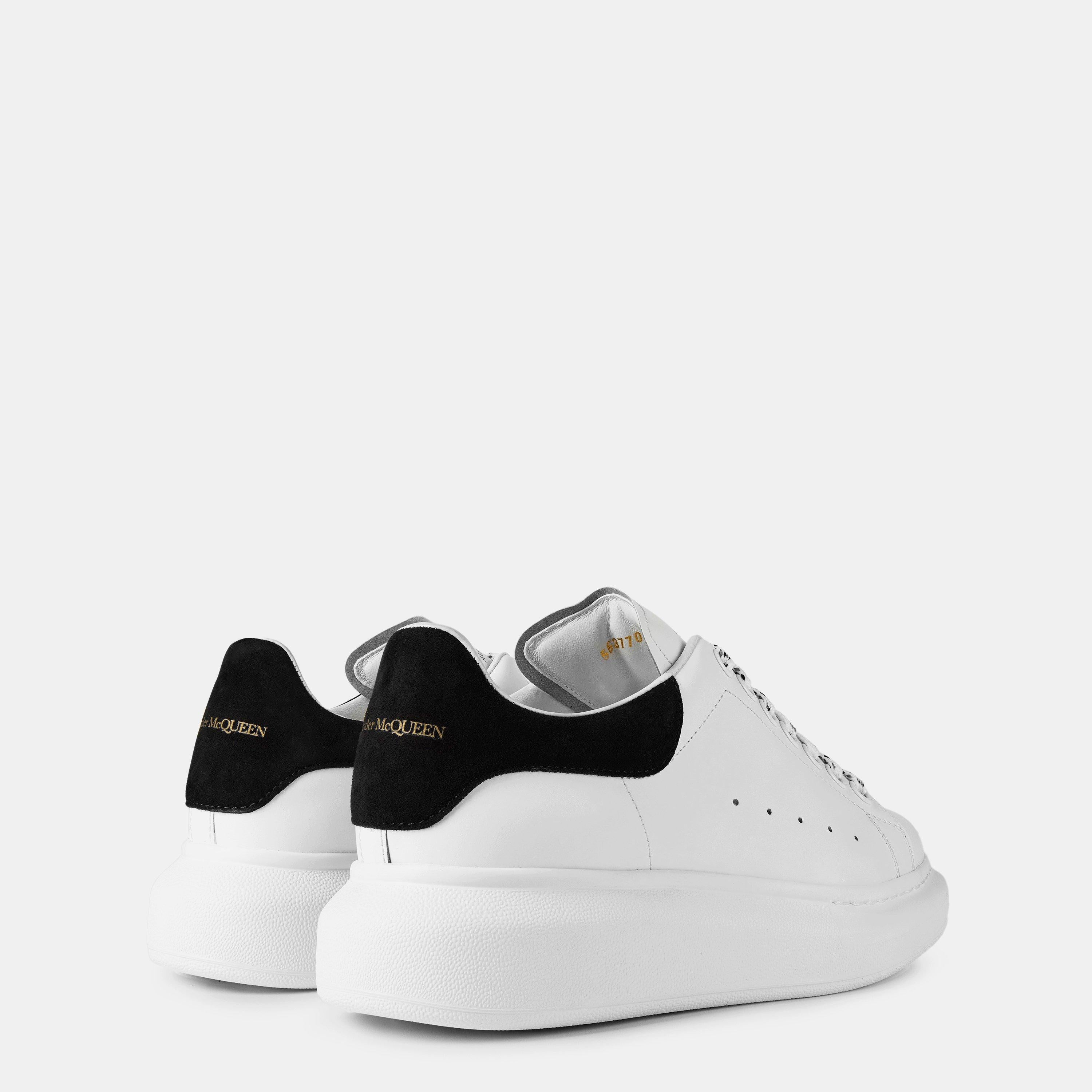Logo Print Leather Oversized Trainers