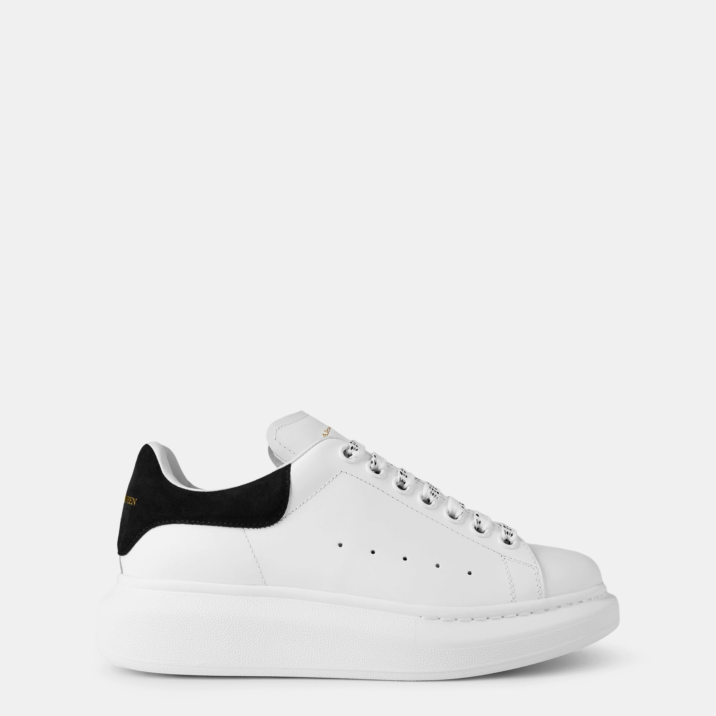 Logo Print Leather Oversized Trainers
