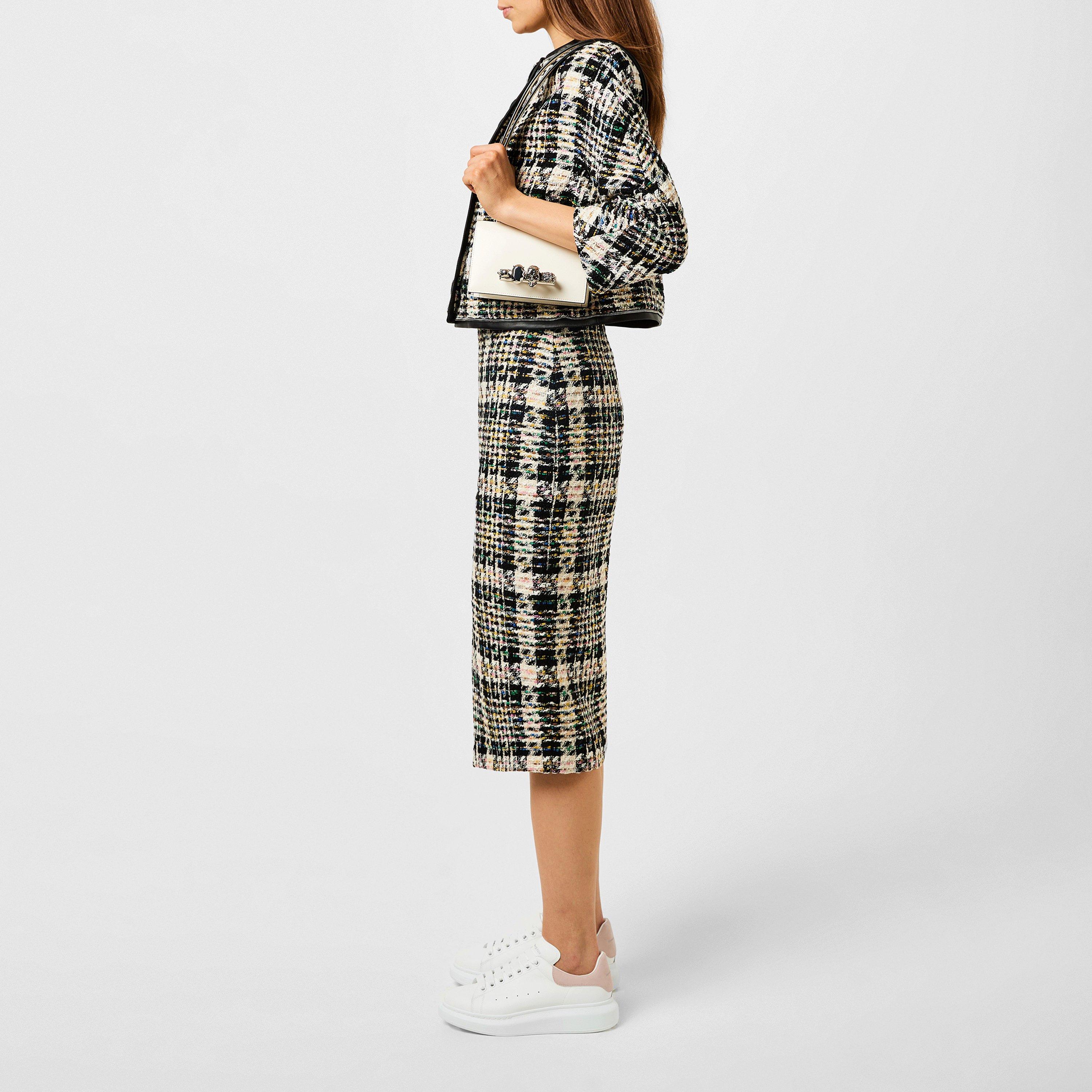 Logo Print Leather Oversized Trainers