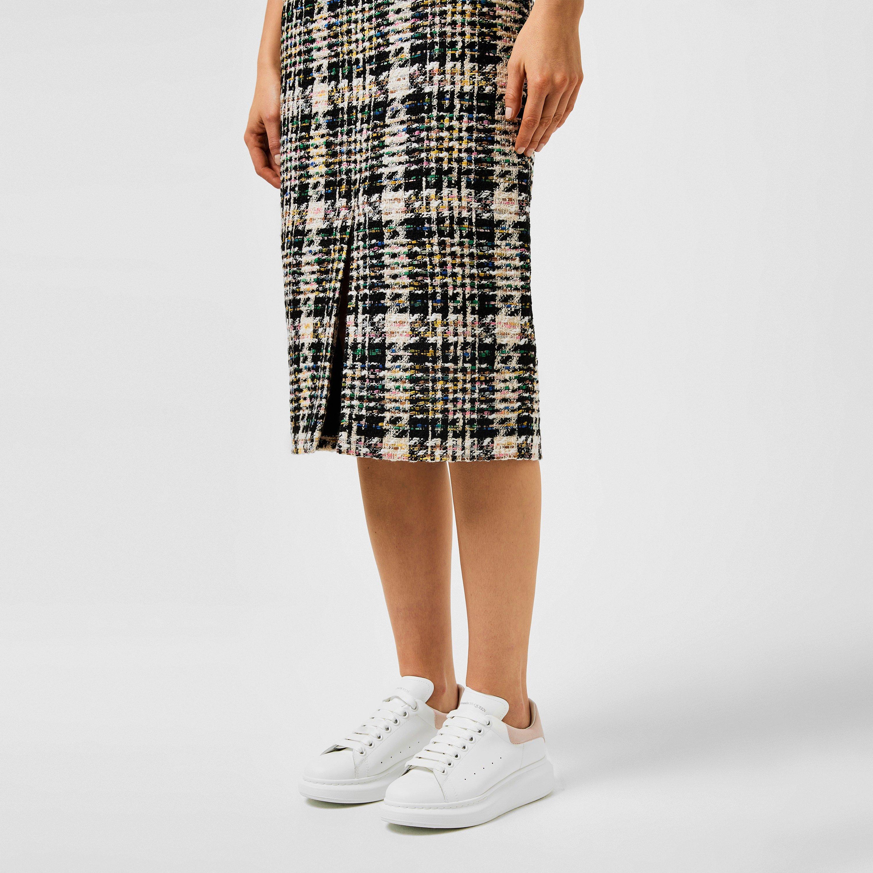 Logo Print Leather Oversized Trainers