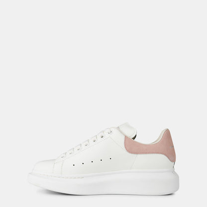 Logo Print Leather Oversized Trainers