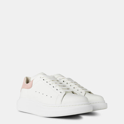 Logo Print Leather Oversized Trainers