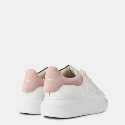 Logo Print Leather Oversized Trainers