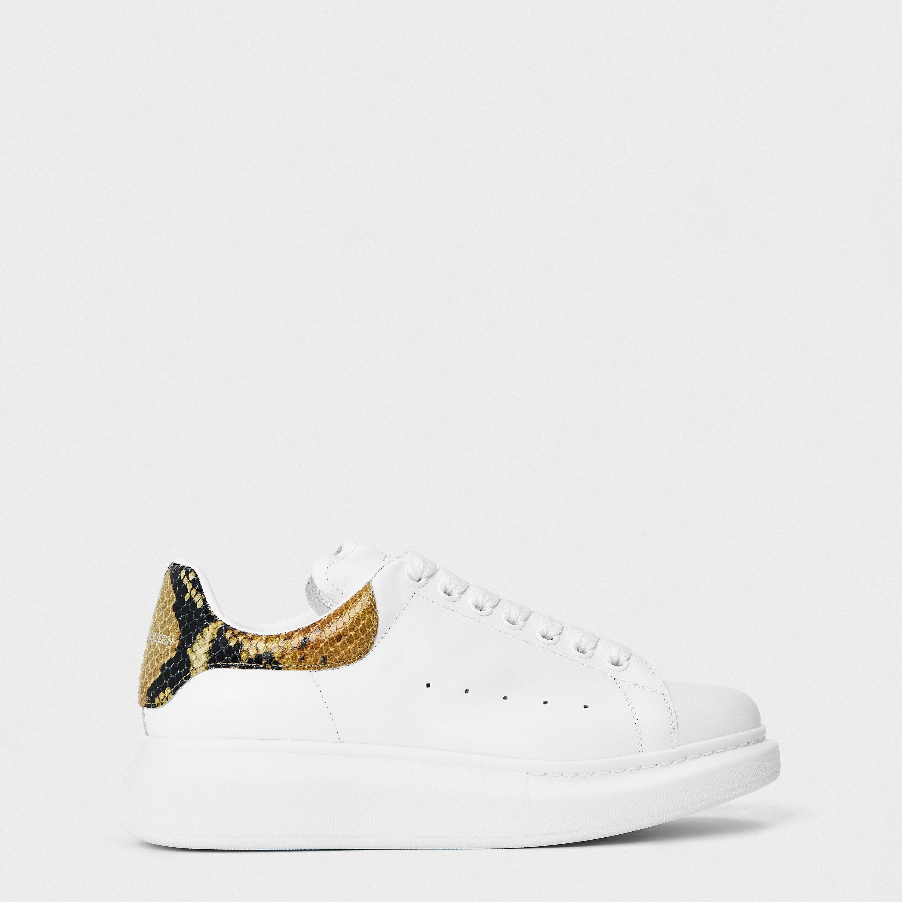 Logo Print Leather Oversized Trainers
