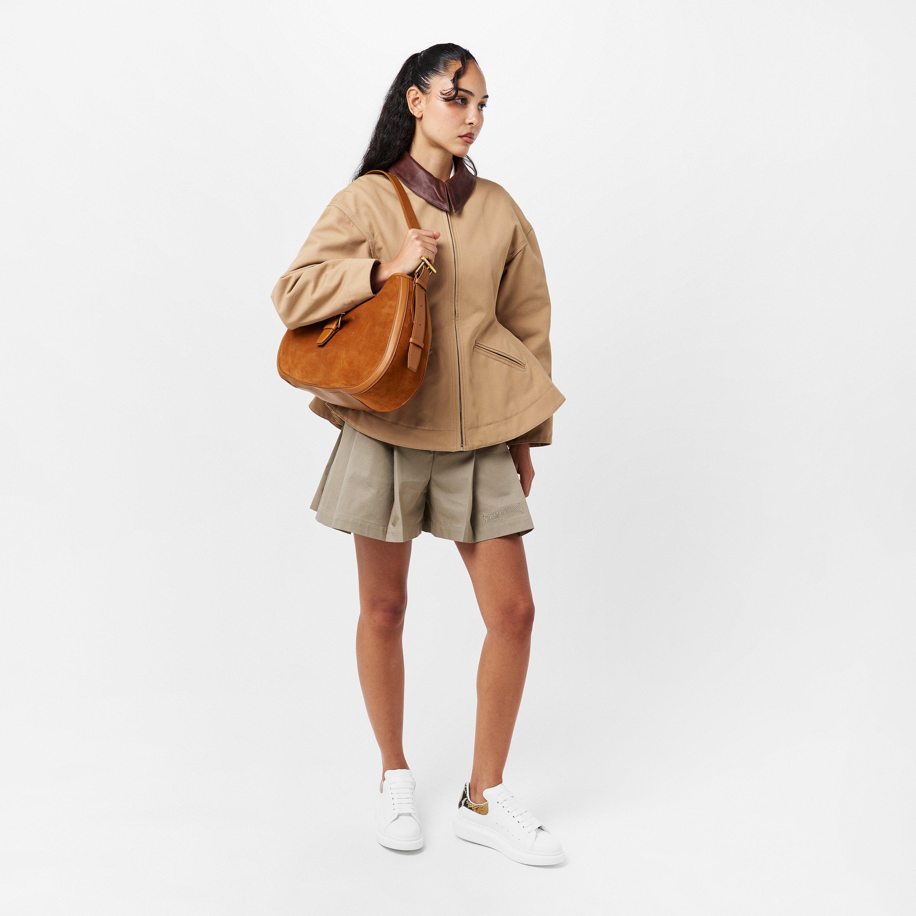Logo Print Leather Oversized Trainers