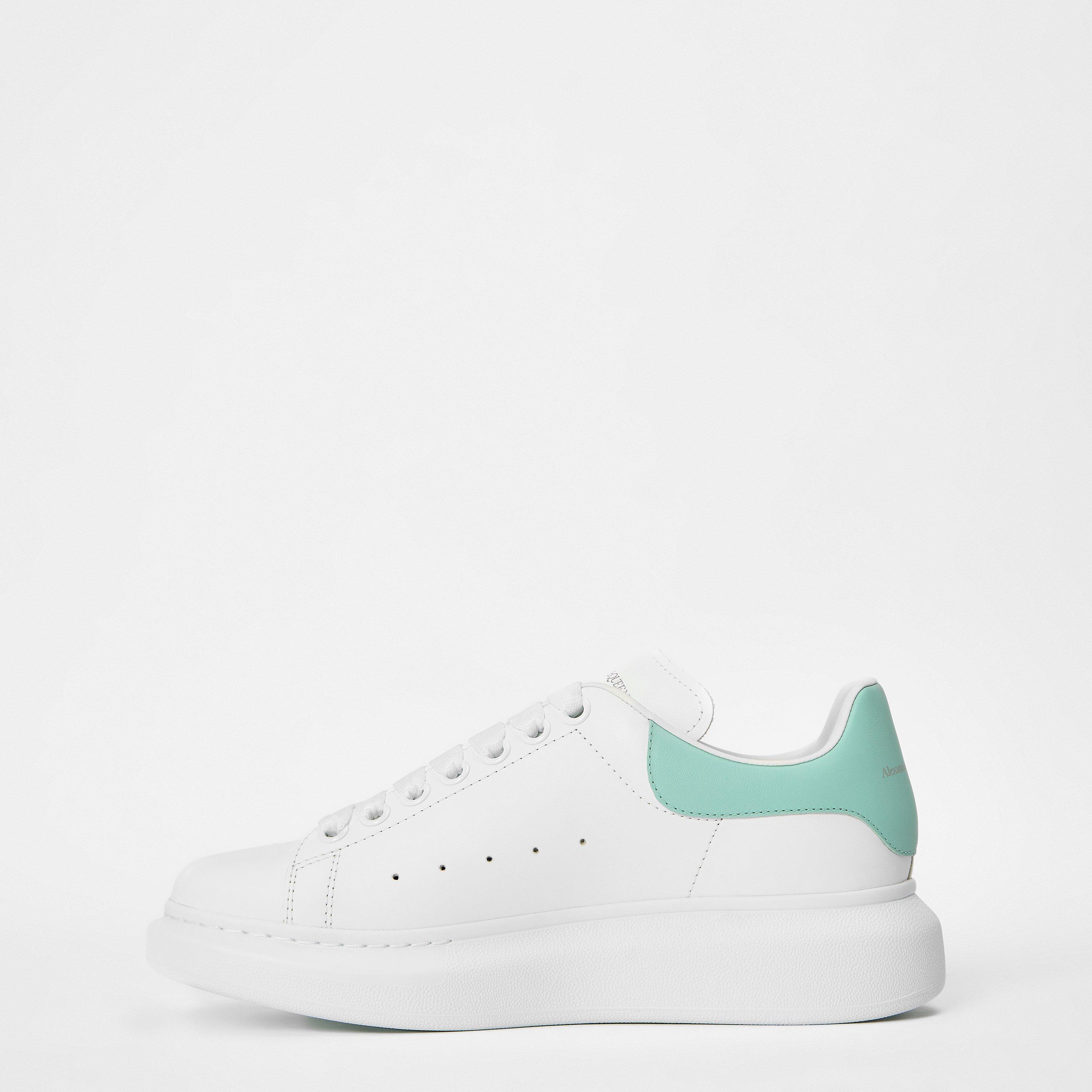 Logo Print Leather Oversized Trainers
