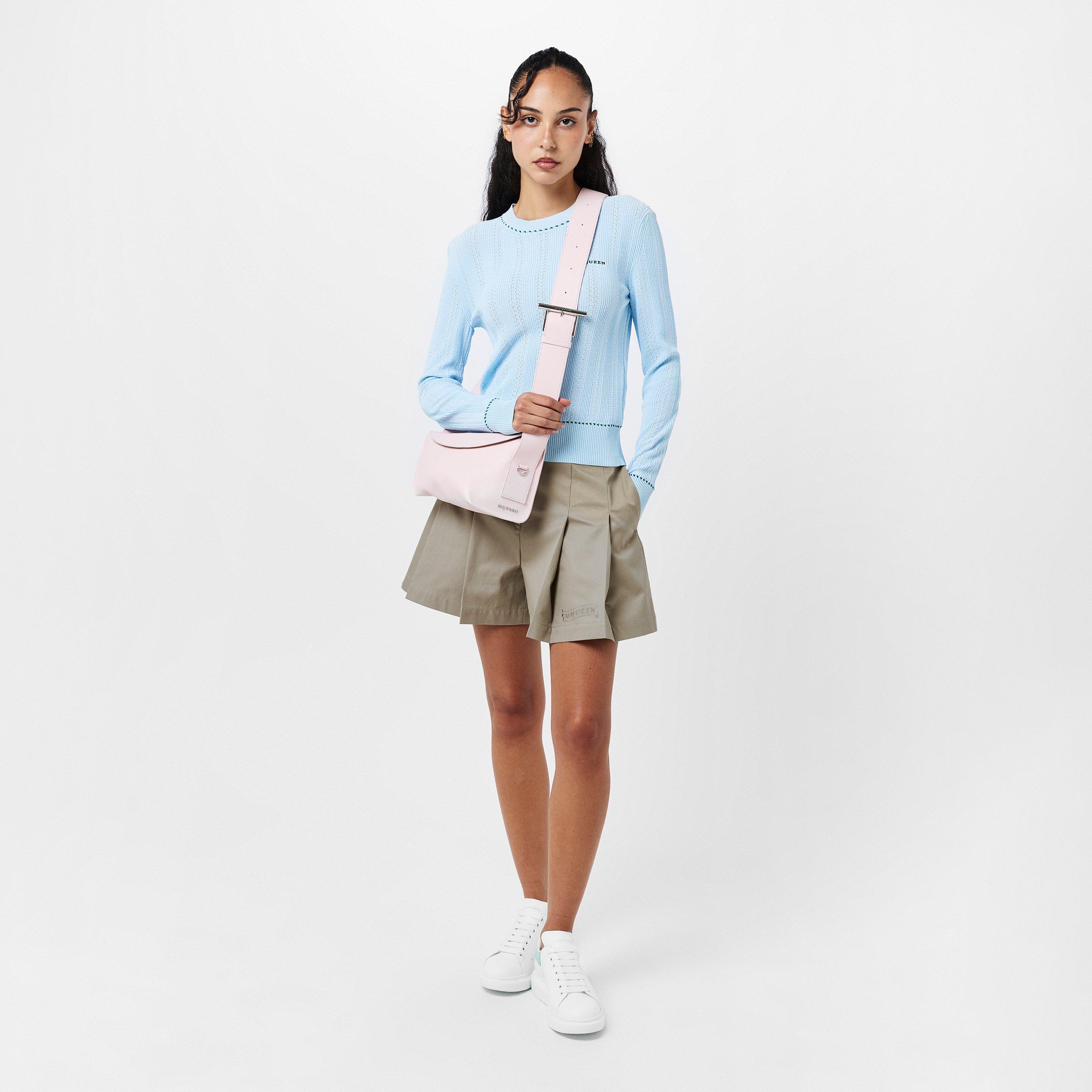 Logo Print Leather Oversized Trainers