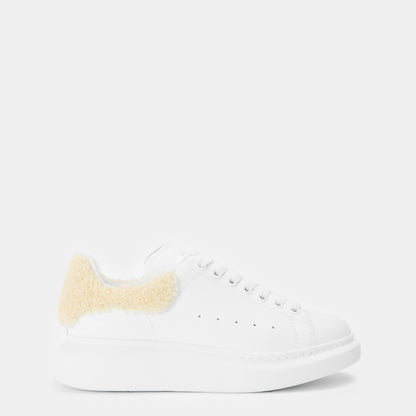 Logo Print Leather Oversized Trainers