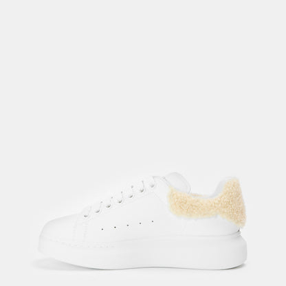 Logo Print Leather Oversized Trainers