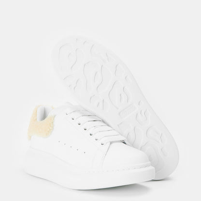 Logo Print Leather Oversized Trainers