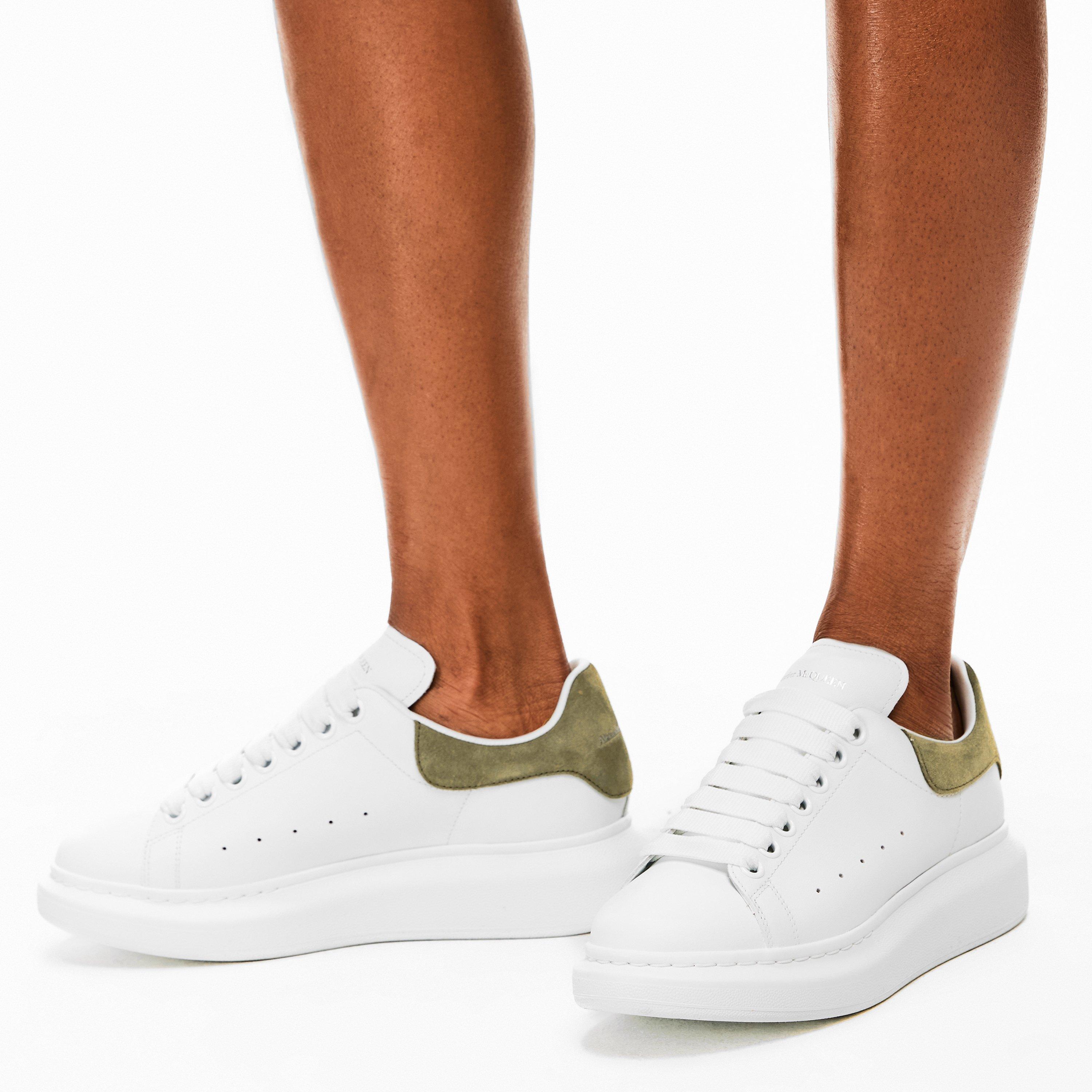 Logo Print Leather Oversized Trainers