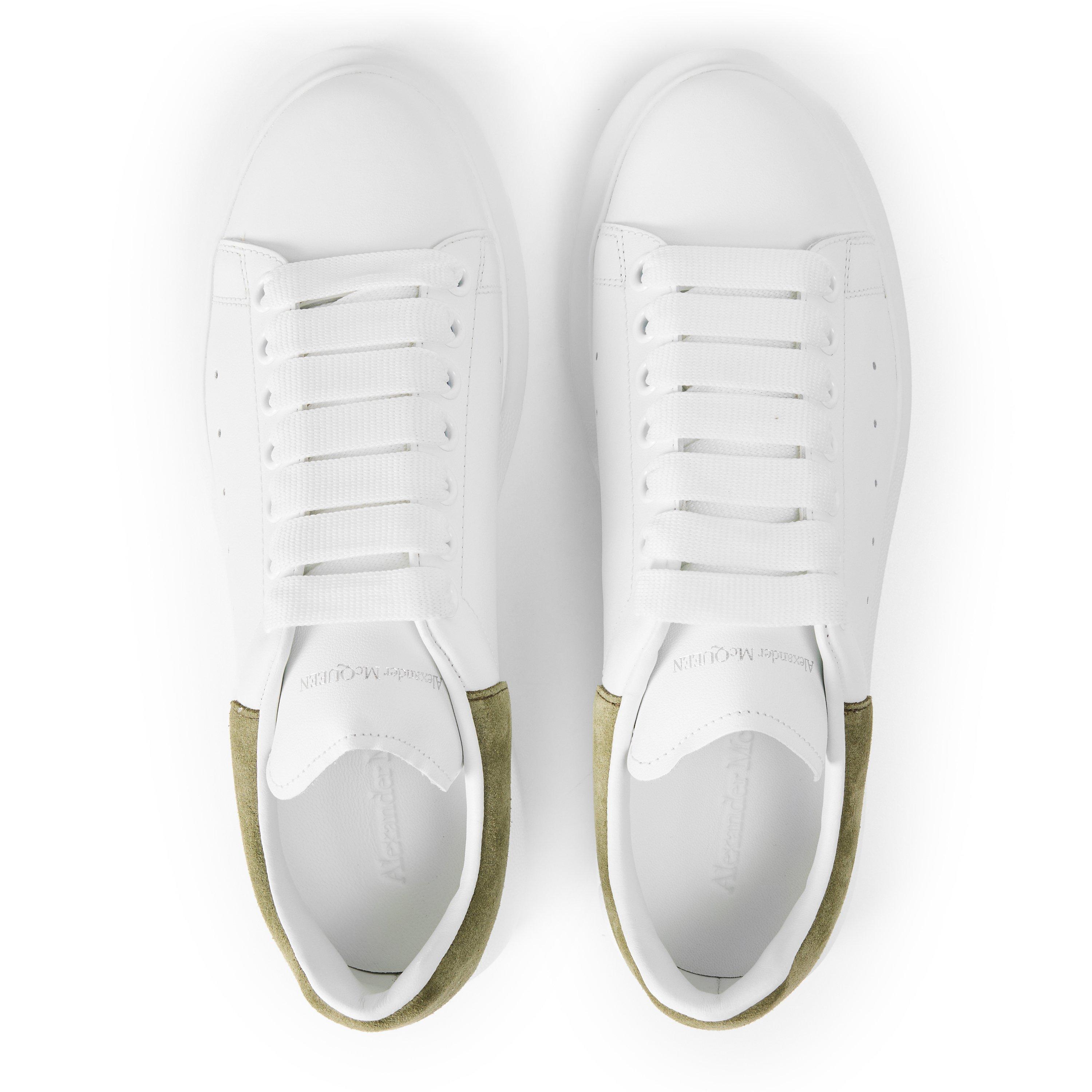 Logo Print Leather Oversized Trainers