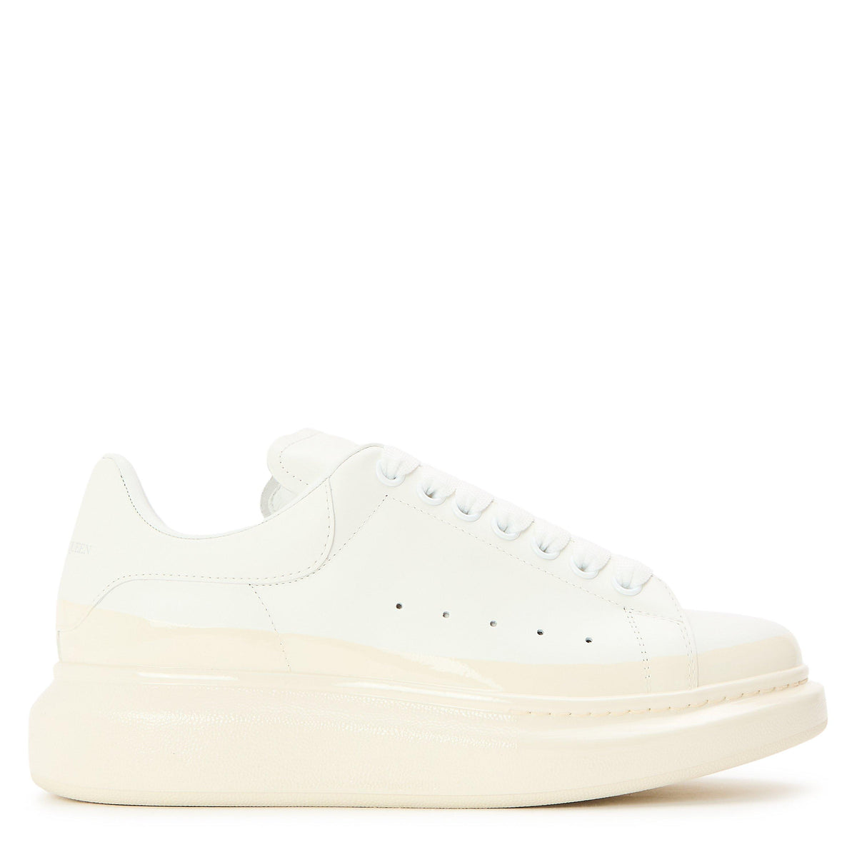 Logo Print Leather Oversized Trainers