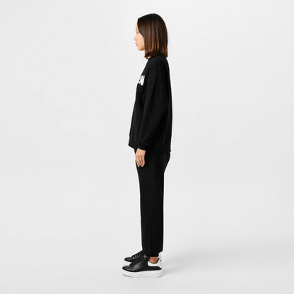 Logo Print Leather Oversized Trainers
