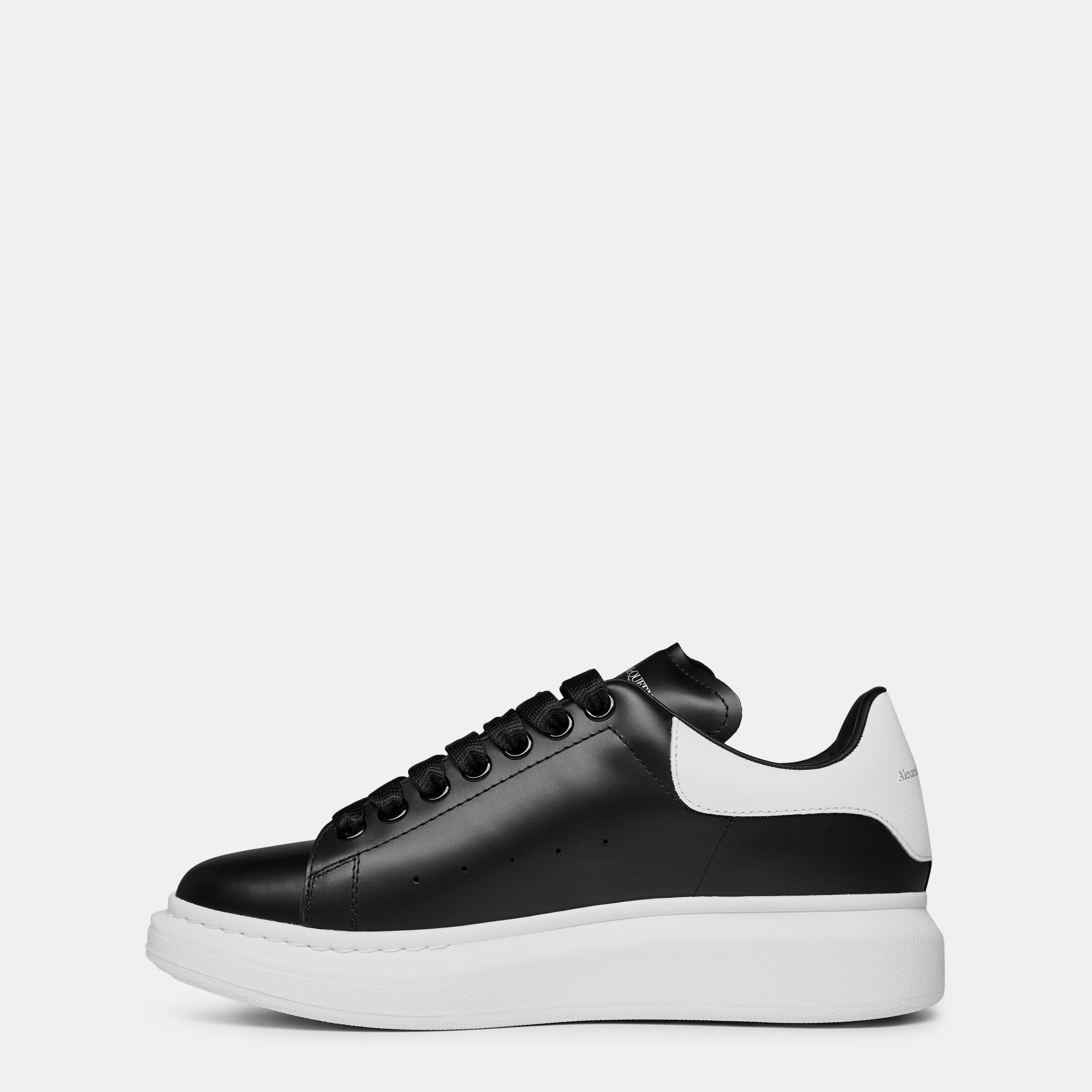 Logo Print Leather Oversized Trainers