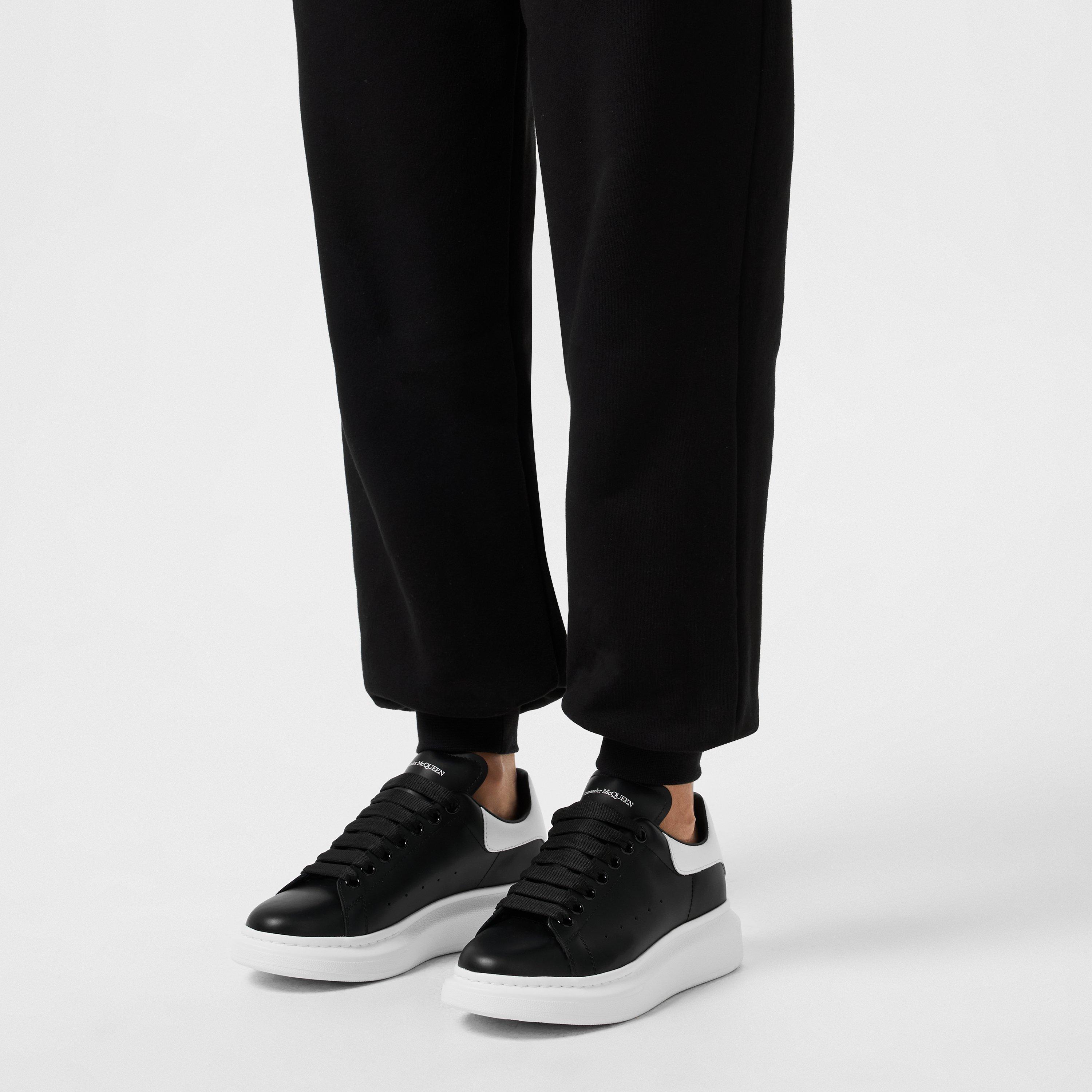 Logo Print Leather Oversized Trainers