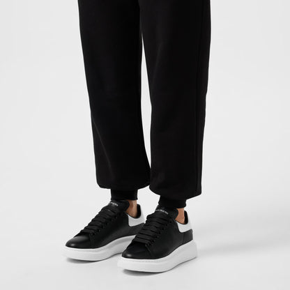 Logo Print Leather Oversized Trainers