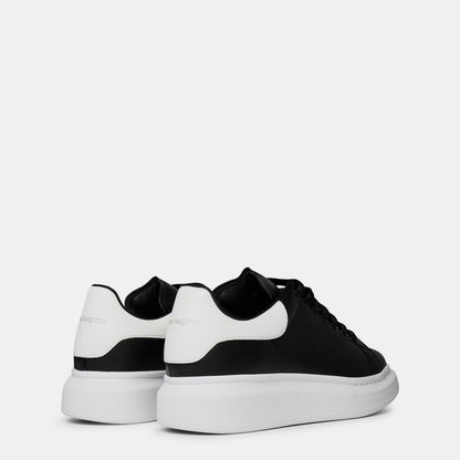 Logo Print Leather Oversized Trainers