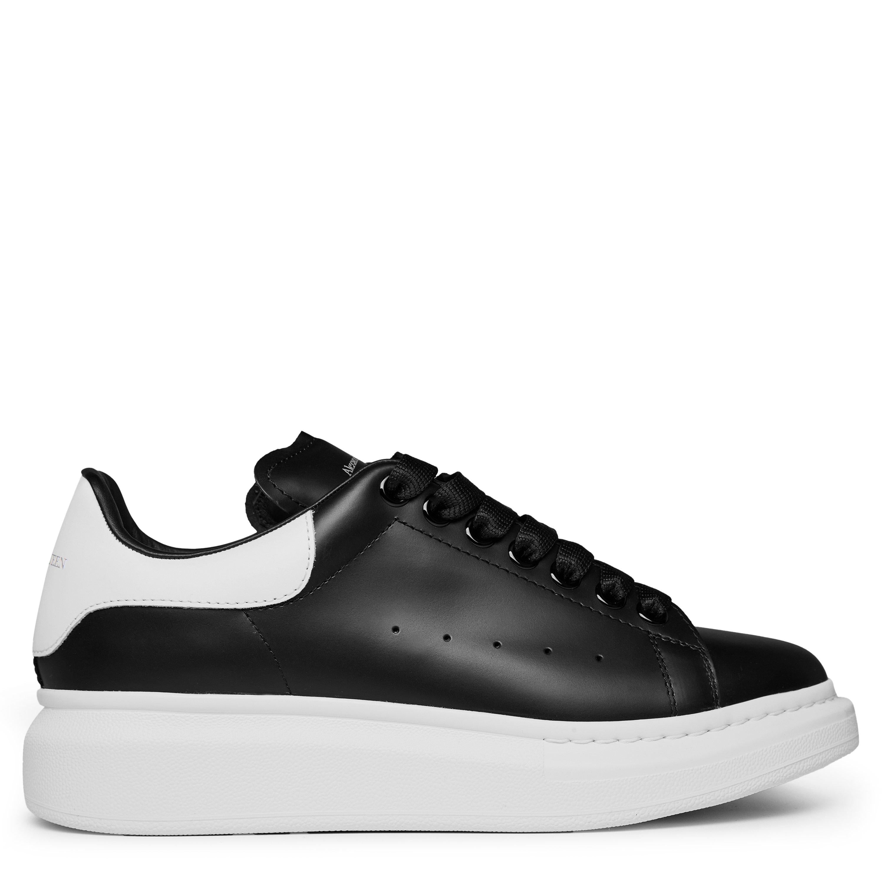 Logo Print Leather Oversized Trainers