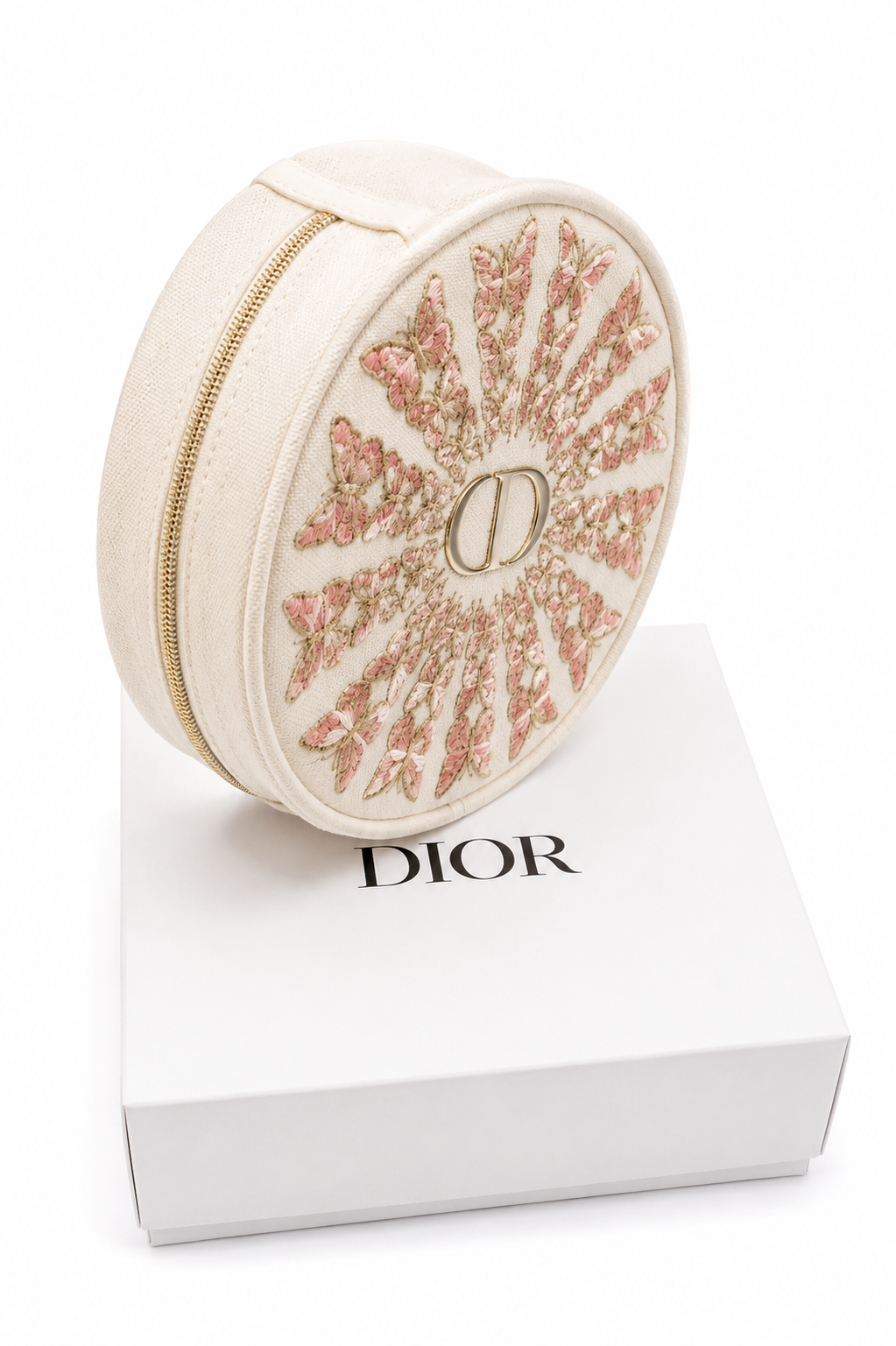 DIOR Beauty Gold Makeup Bag Pouch Case Holiday 2026 New limited edition