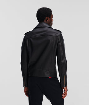 LEATHER BIKER JACKET