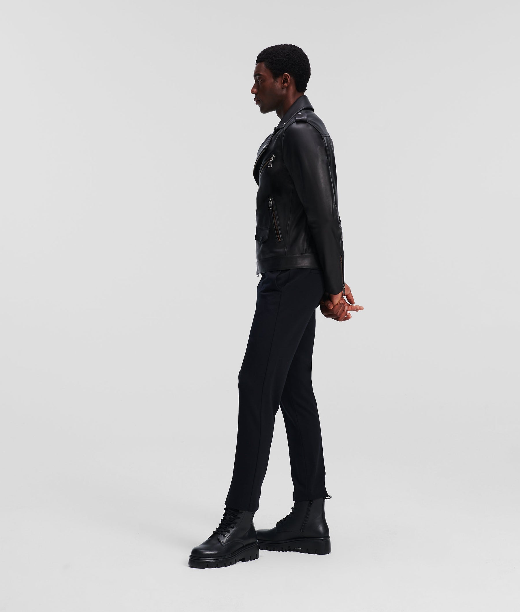 LEATHER BIKER JACKET