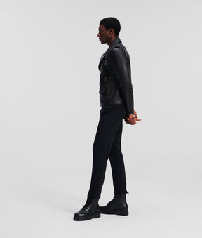 LEATHER BIKER JACKET