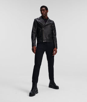 LEATHER BIKER JACKET