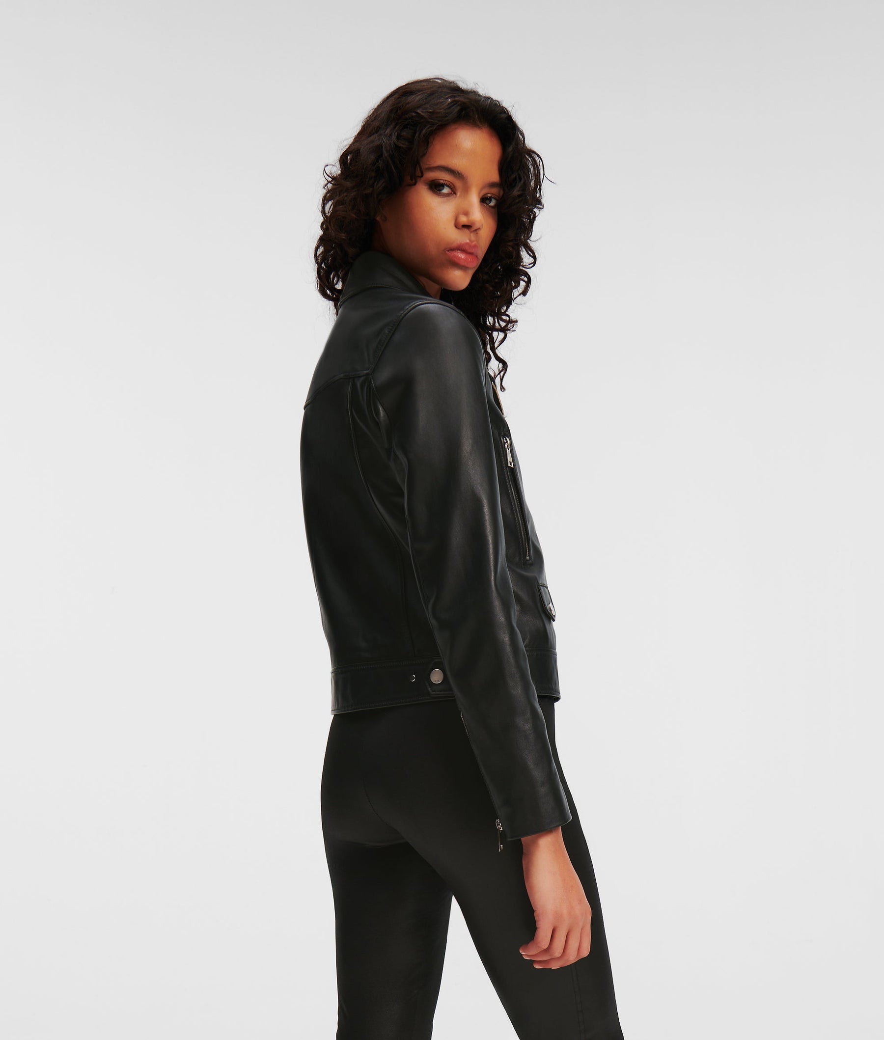 LEATHER BIKER JACKET