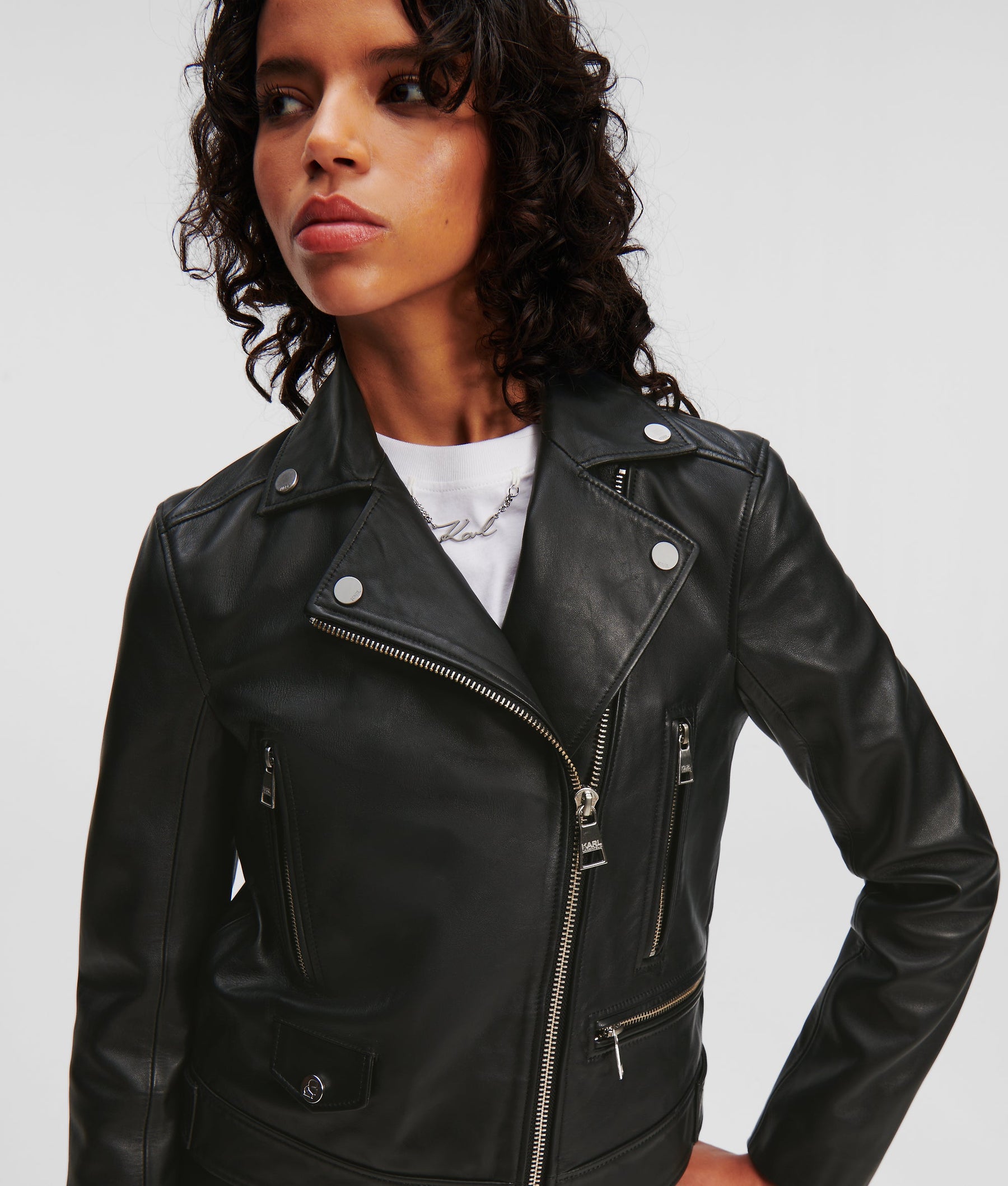 LEATHER BIKER JACKET