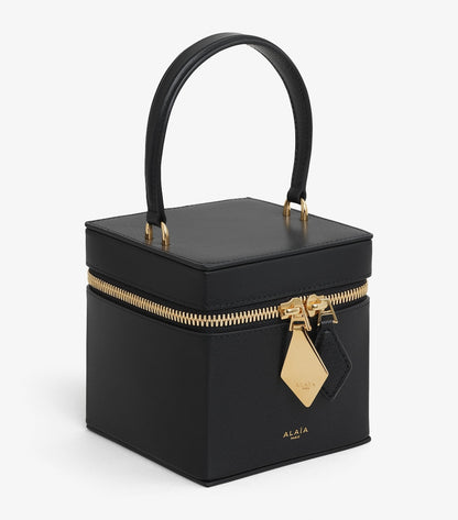 Leather Cube Vanity Bag