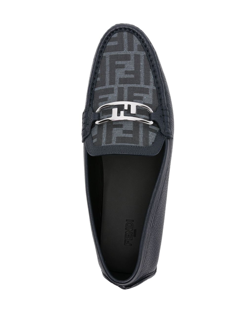 Fendi Monogram Driver Loafers – Black