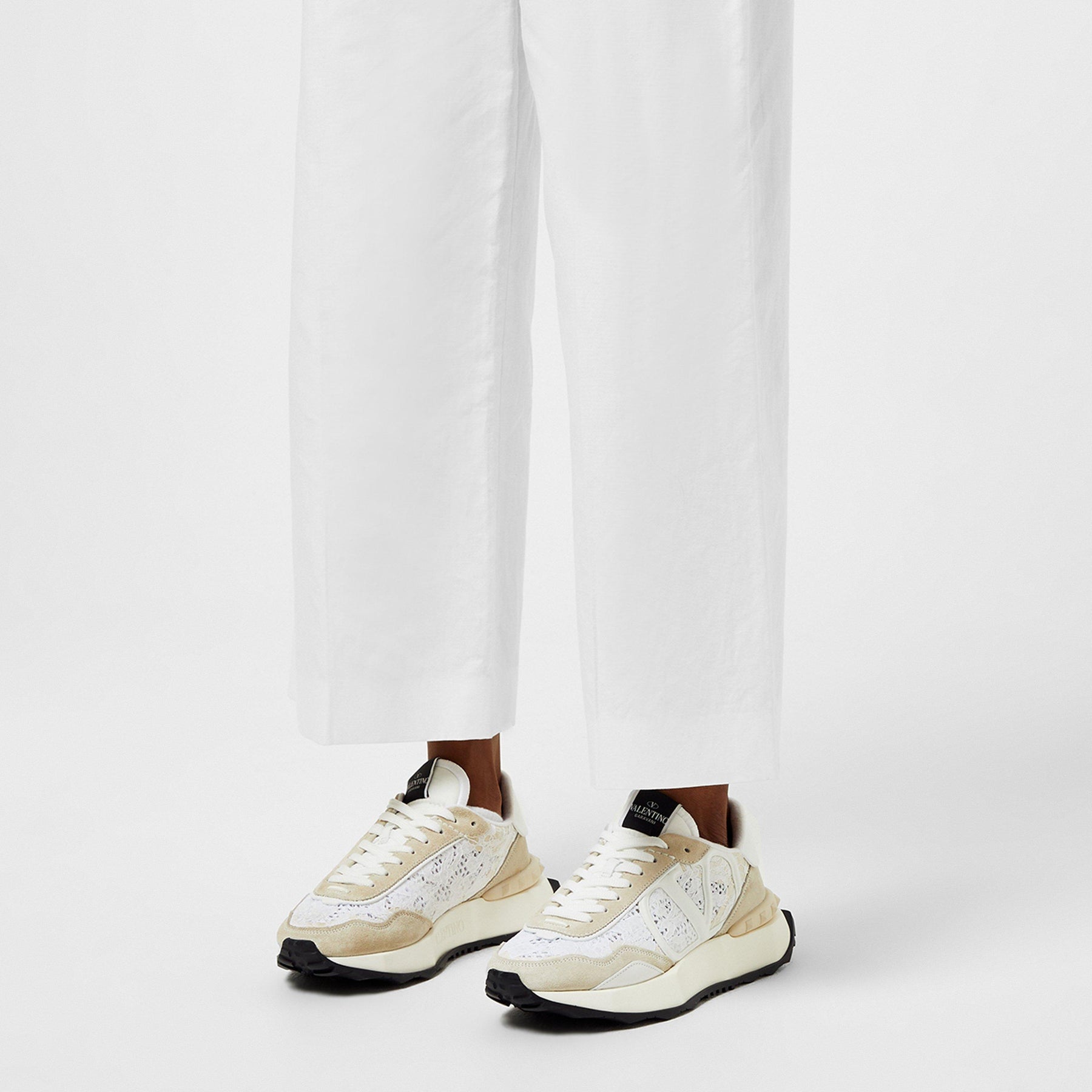 Lace And Mesh Lacerunner Trainers