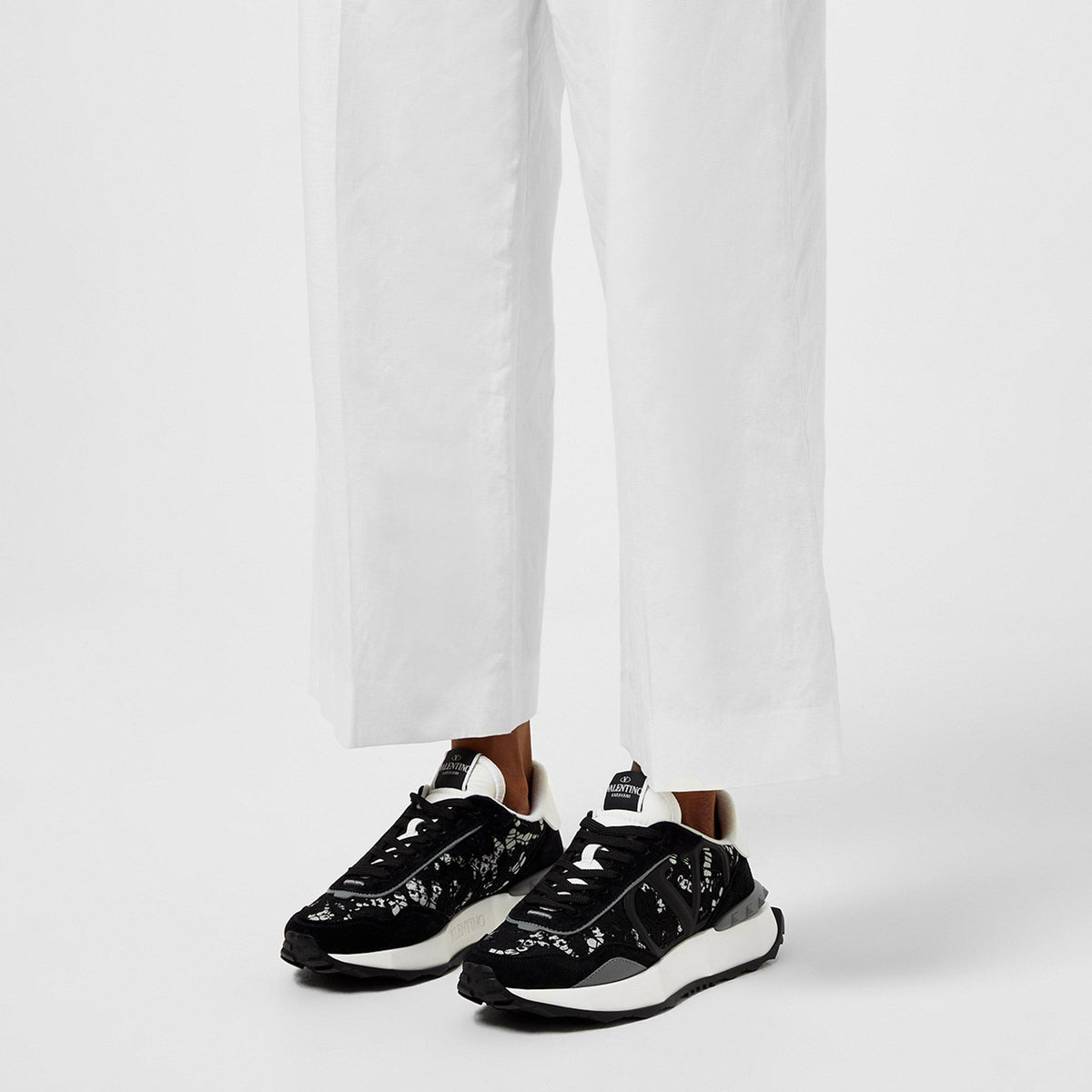 Lace And Mesh Lacerunner Trainers